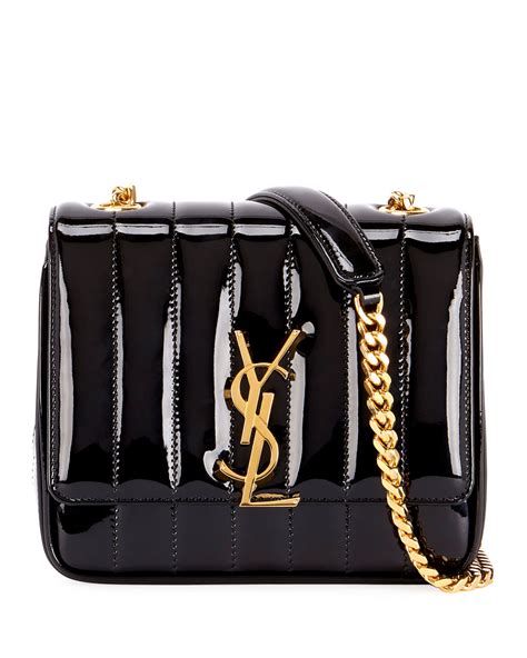 ysl vicky patent bag|VICKY small in quilted patent leather .